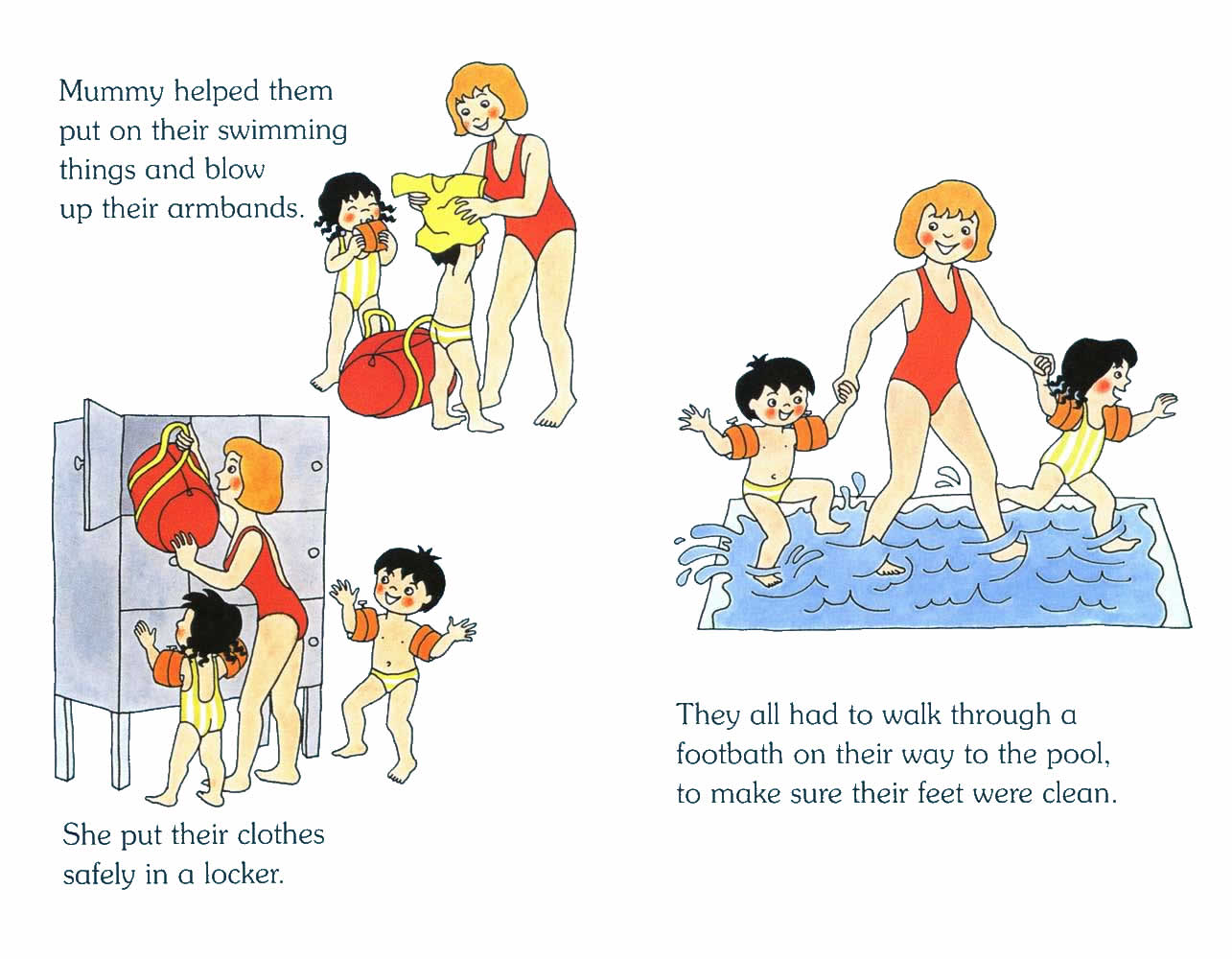 Ladybird - Topsy Tim Books - Learn To Swim (03),绘本,绘本故事,绘本阅读,故事书,童书,图画书,课外阅读